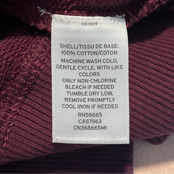 Women’s Caslon casual sweatshirt-style dress in crimson red, size medium - Picture 8 of 9